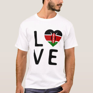 Love - Kenya Flag T-Shirt