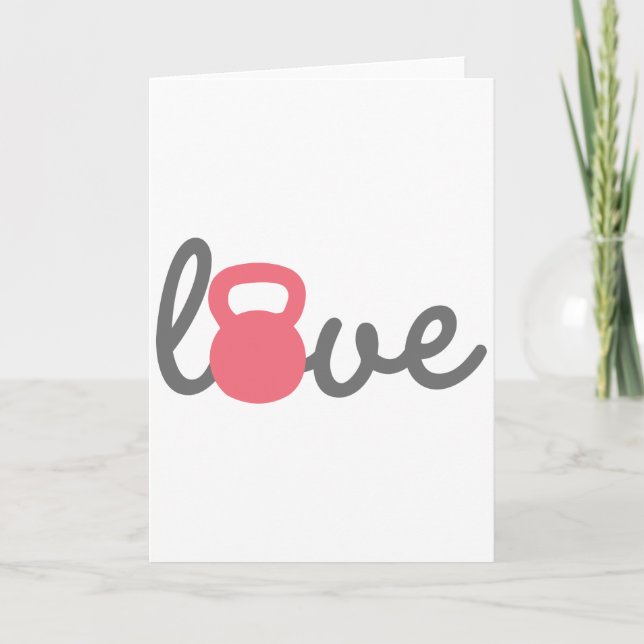 Love Kettlebell Pink Card (Front)