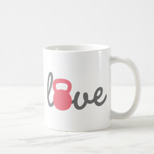 Love Kettlebell Pink Coffee Mug