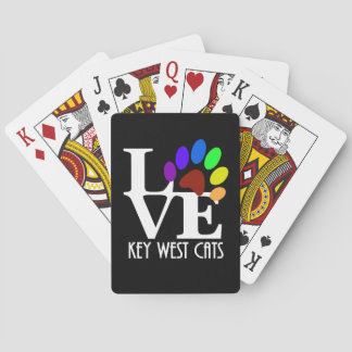 LOVE Key West Cats Playing Cards