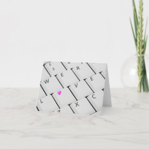 Love Keyboard - Greeting Card