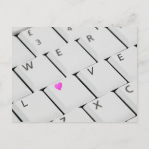 Love Keyboard - Postcard