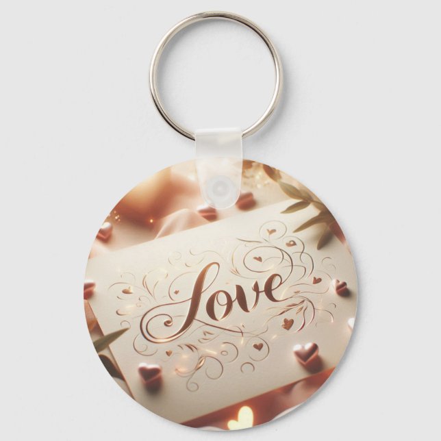 LOVE keychain elegant design (Back)