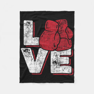 Love - Kickboxer Kickboxing Fitness Workout Martia Fleece Blanket