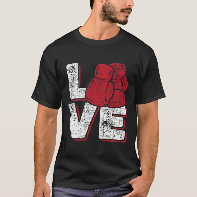 Love - Kickboxer Kickboxing Fitness Workout Martia T-Shirt (Front)
