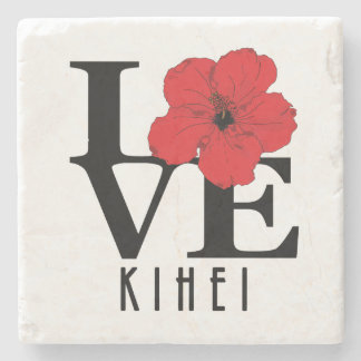 LOVE Kihei Hawaii Stone Coaster