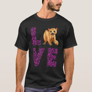 Love Kinkajou Purple Leopard Night Walker Kinkajou T-Shirt