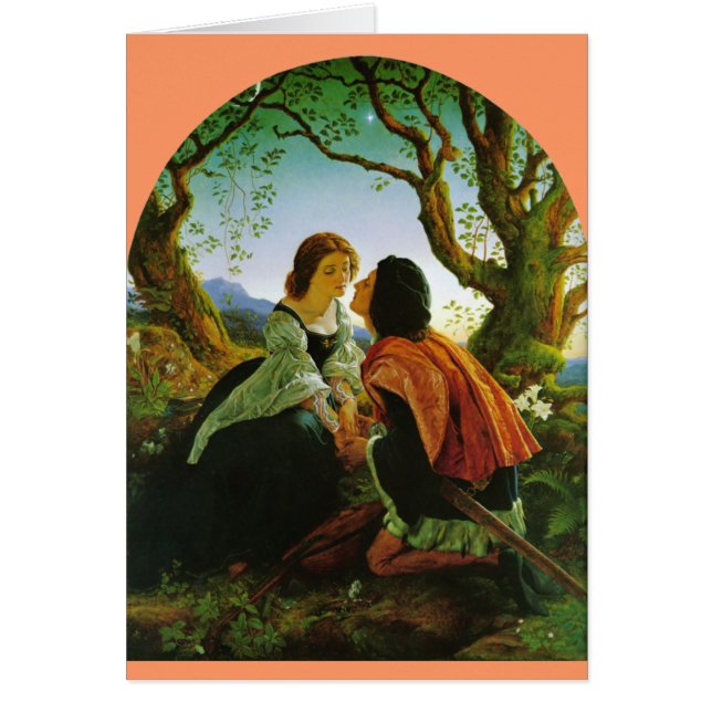 Love kiss romantic couple mediaeval sword Hesperus (Front)