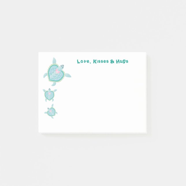 Love, Kisses & Hugs Post-it Notes (Front)