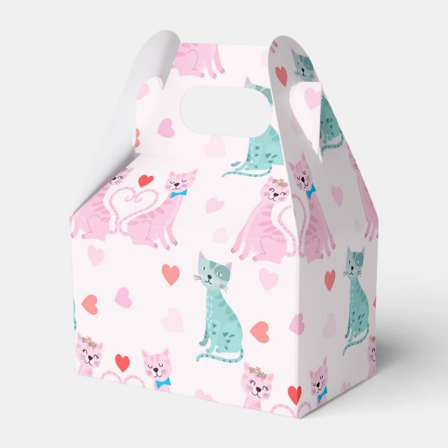 Love Kitties Favour Box (Front Side)