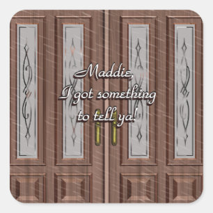 Love Knocks On Front Door Sticker