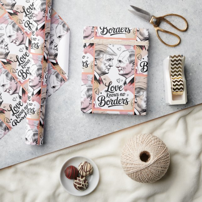 Love Knows No Border Valentine Gift Wrap (Crafts)