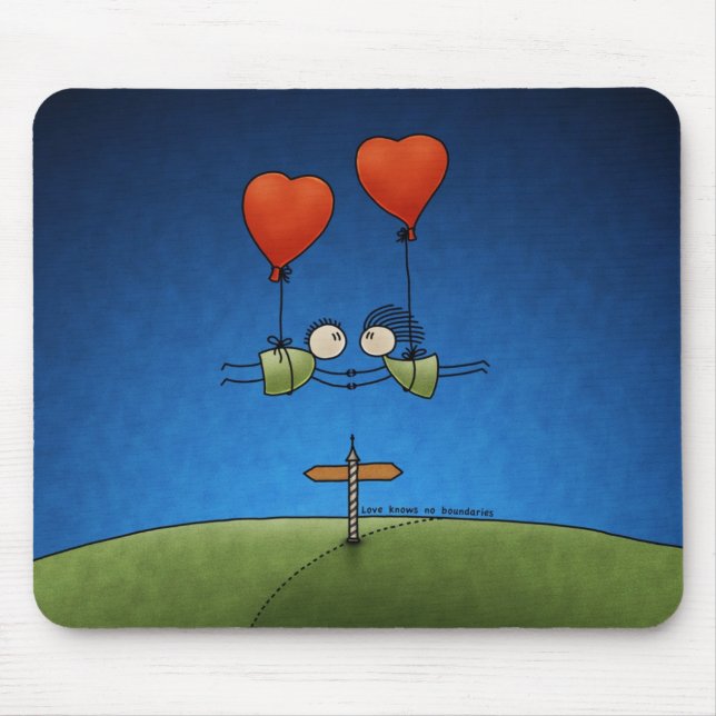 Love Knows No Boundaries Mouse Mat (Front)