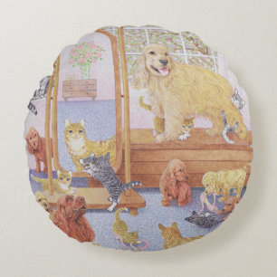 Love knows no bounds round cushion