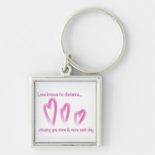 Love knows no distance keychain