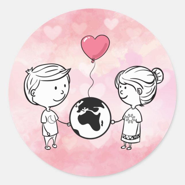 Love Knows No Distance Sticker (Front)