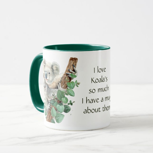 Love Koala Bears So Much Fun Quote Saying  Mug (Front Left)