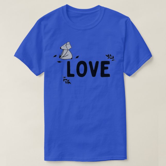 Love koala black and white t T-Shirt (Design Front)