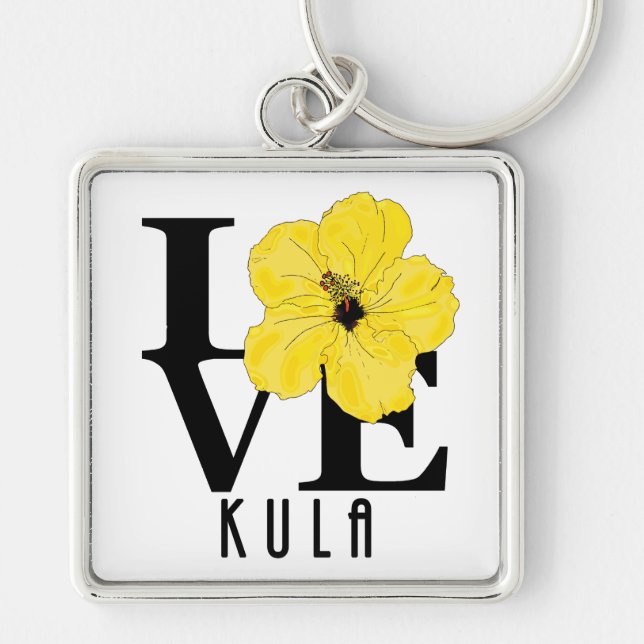 LOVE Kula Hawaii Key Ring (Front)