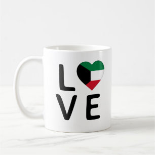 Love - Kuwait Flag Coffee Mug