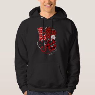 LOVE L&D Nurse Labor And Delivery Valentine's Day Hoodie