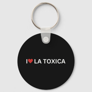 Love La Toxica Y El Toxico Funny Hispanic Couple L Key Ring