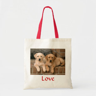Love Labrador Retrievers Puppies Canvas Tote Bag