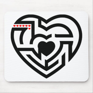 love labyrinth mouse mat