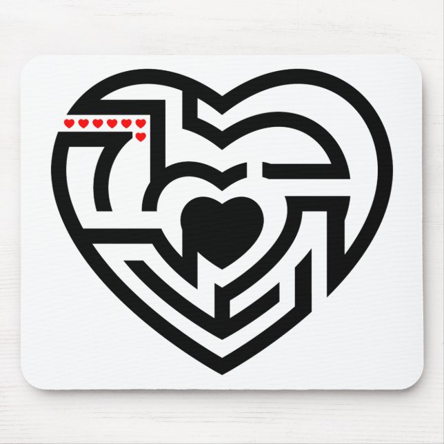 love labyrinth mouse mat (Front)