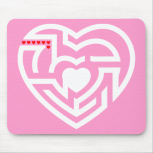 love labyrinth mouse mat