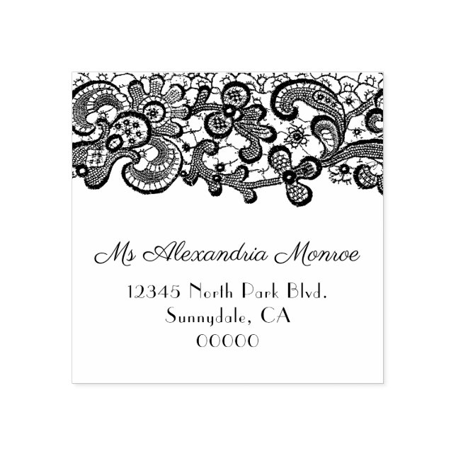 Love Lace return address stamp (Imprint)
