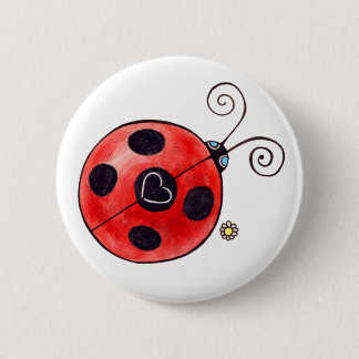 Love Ladybug 6 Cm Round Badge