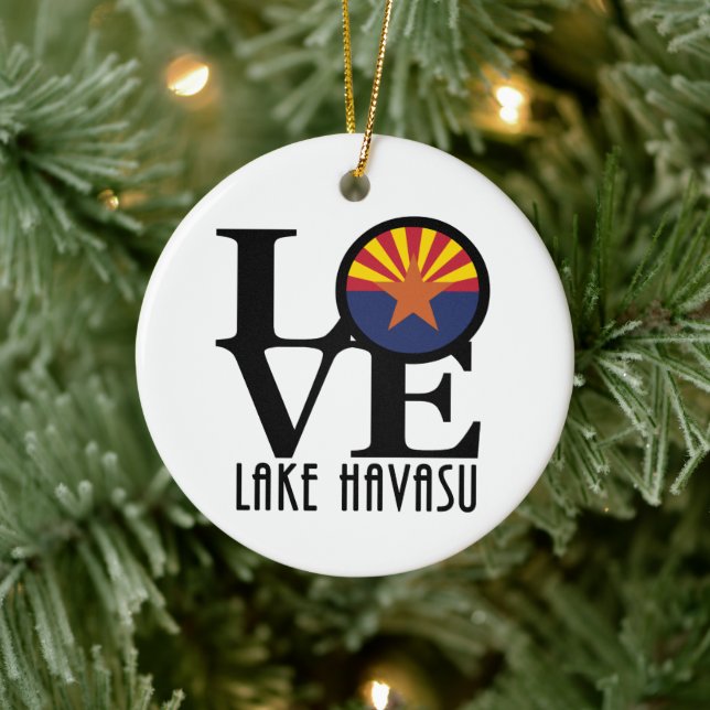 LOVE Lake Havasu Ceramic Tree Decoration (Tree)