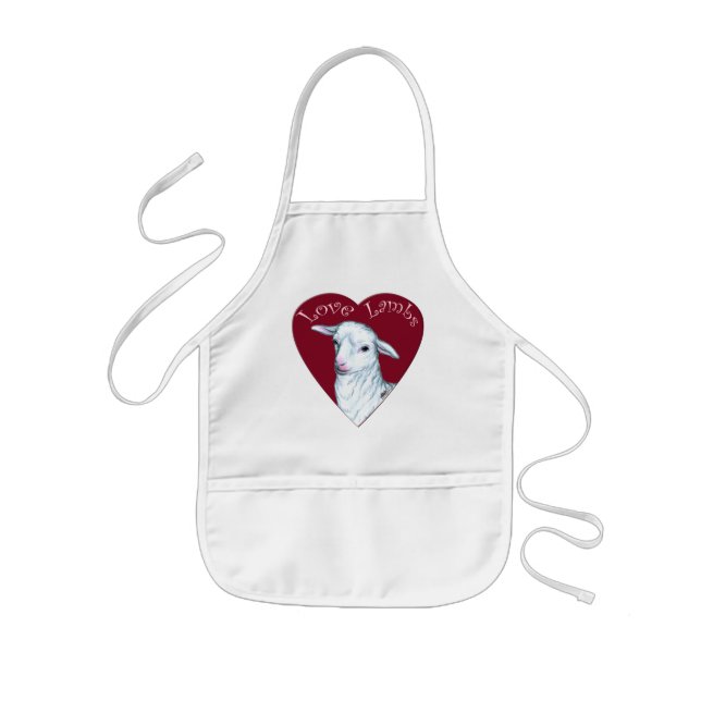 Love Lambs Kids Apron (Front)