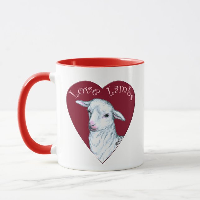 Love Lambs Mug (Left)