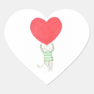 love, l'amour, amore heart sticker