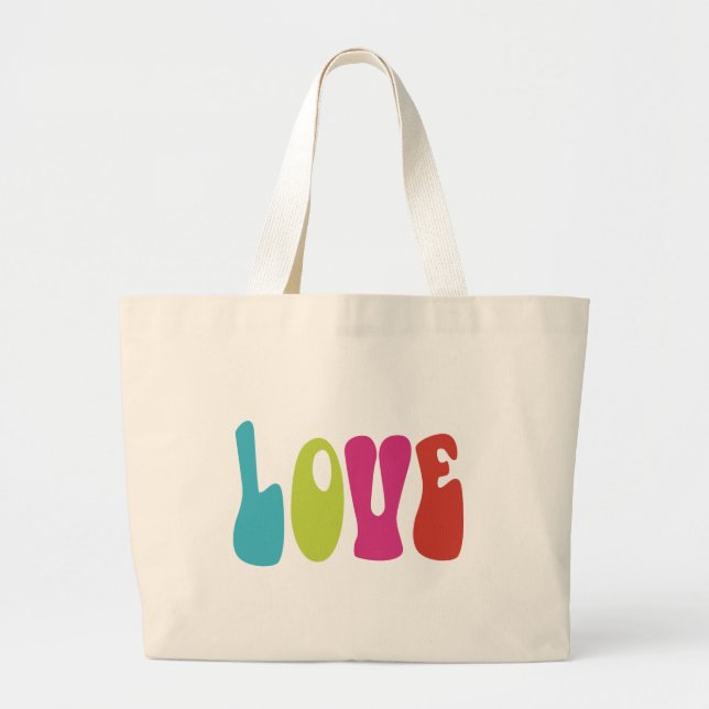 Love Large Tote Bag (Front)