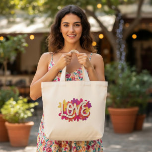 LOVE LARGE TOTE BAG