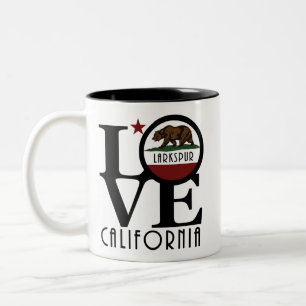 LOVE Larkspur California 11oz Two-Tone Coffee Mug