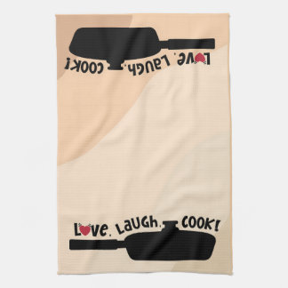 "Love, Laugh, Cook!" Kitchen Tea Towel