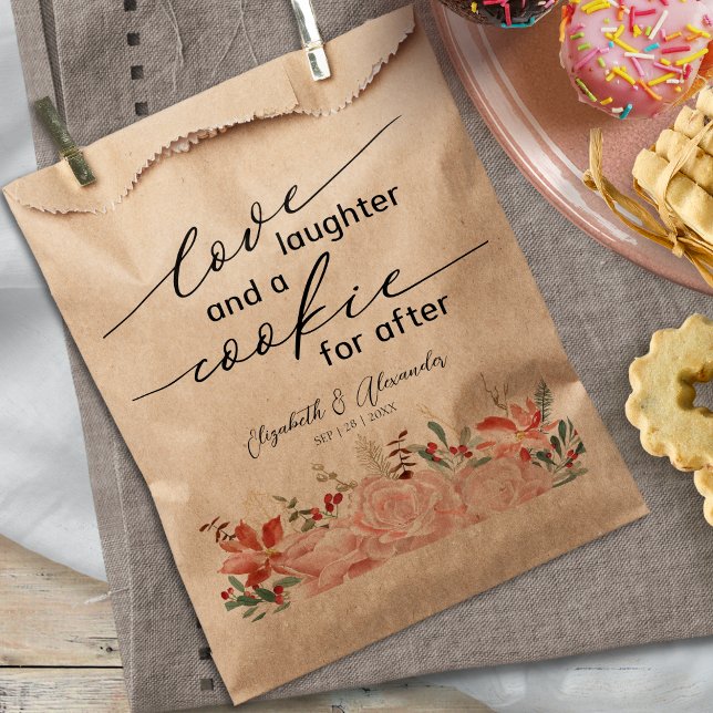 Love Laughter and a Cookie for After Wedding Favour Bags (Creator Uploaded)