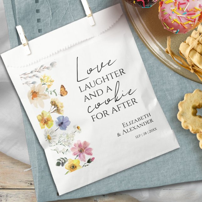 Love Laughter and a Cookie for After | Wedding Favour Bags (Creator Uploaded)