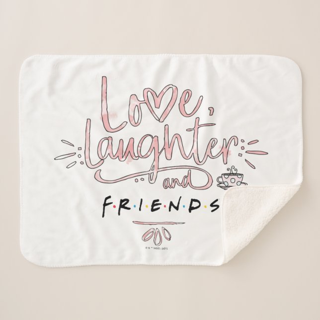 Love, Laughter and FRIENDS™ Sherpa Blanket (Front (Horizontal))