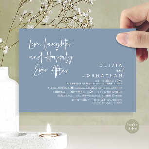 Love, Laughter and Happily ever after, Elopement I Invitation