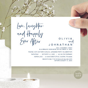 Love, Laughter and Happily ever after, Elopement I Invitation