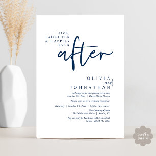 Love, Laughter And Happily Ever After Reception Invitation