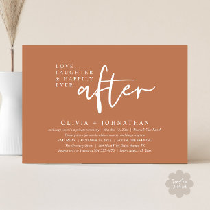 Love, Laughter And Happily Ever After Reception Invitation