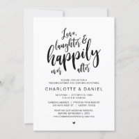 Love, Laughter and Happily Ever After, Wedding