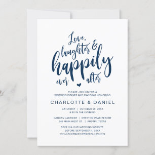 Love, Laughter and Happily Ever After, Wedding Invitation