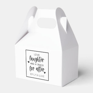Love Laughter Wedding Midnight Snack Favour Box